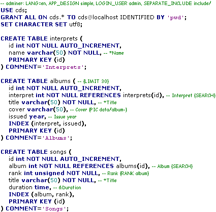 SQL script